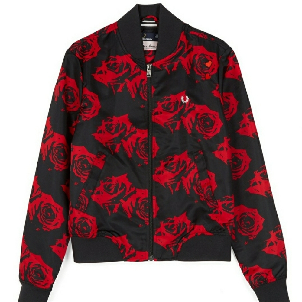 Fred Perry Amy Winehouse Rose Bomber Jacket